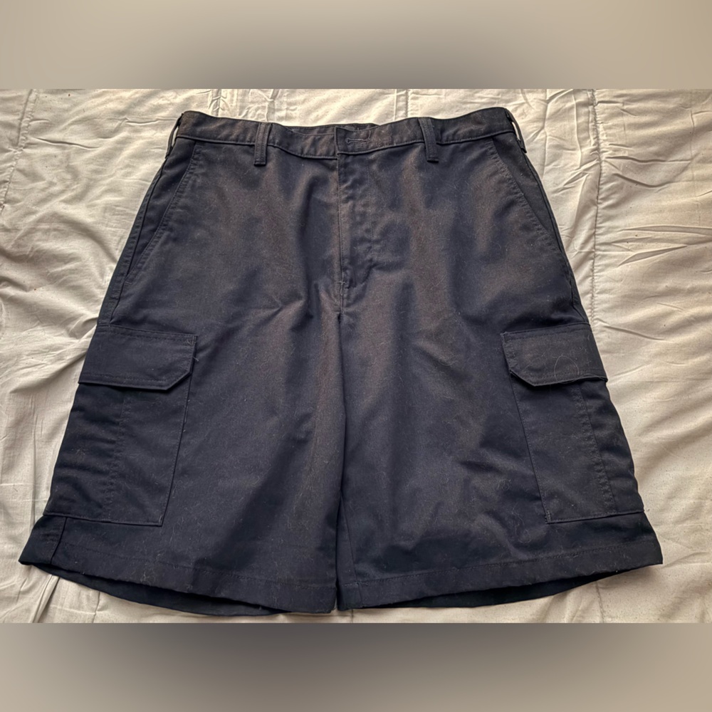 Men's Dark Blue Cargo Shorts